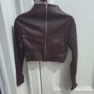 Women's Brown Leather Jacket